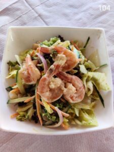 104. PRAWN SALADS – Βραστές γαρίδες με λαχανικά